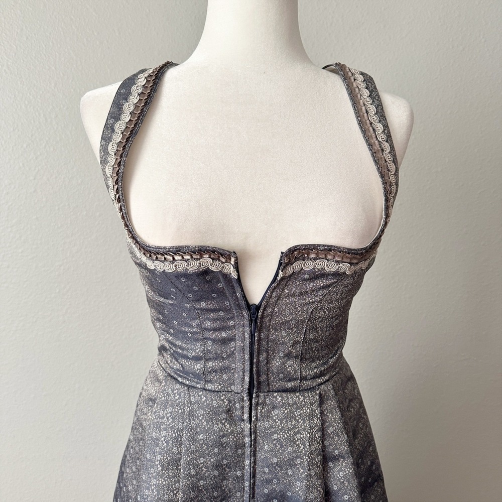 Angermaier Dirndl Dress Oktoberfest Bavarian Folk Style EU Size 34 US Size 2 - Picture 2 of 16